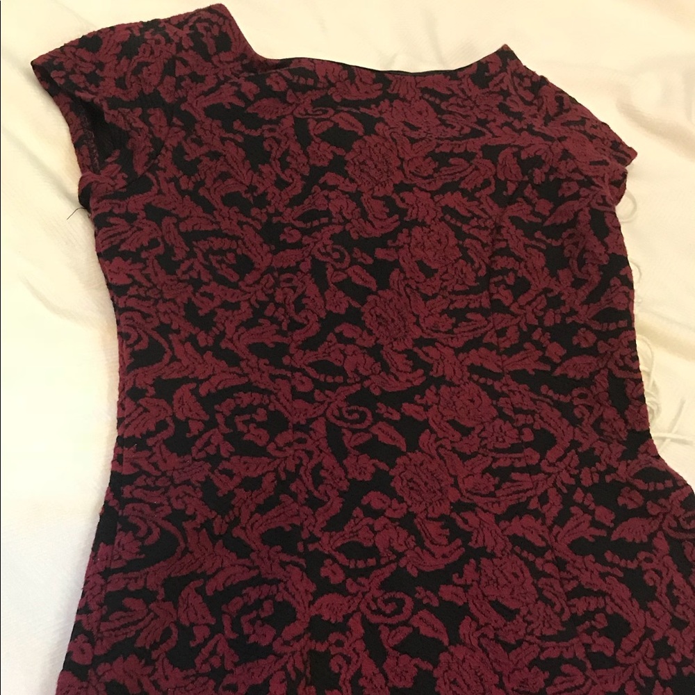 Red rose dress